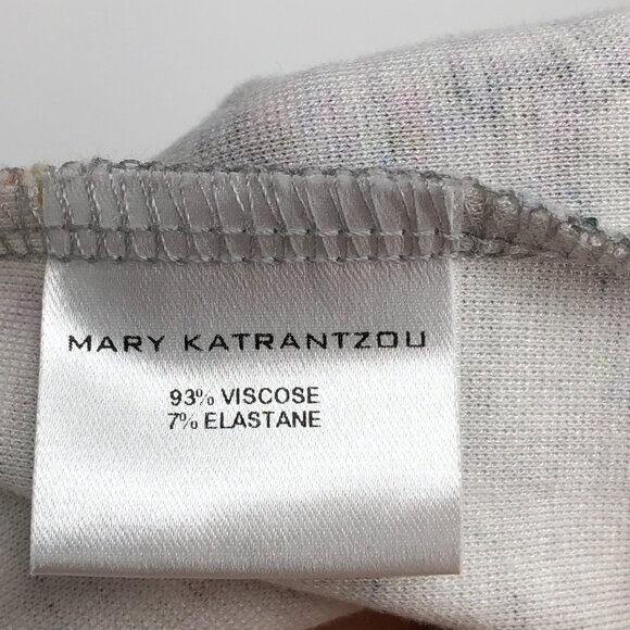Mary Katrantzou multicolor abstract floral short sleeve A-line midi dress XS - Picture 9 of 16